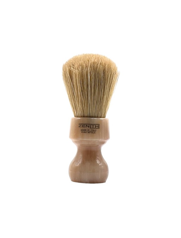 ZENITH unbleached bristle resin handle marbled colour shaving brush 506MA XSE