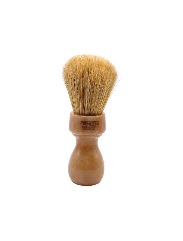 ZENITH unbleached bristle resin handle marbled colour shaving brush 507MA XSE