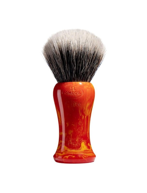 OMEGA Elite 5 Elements Collection fiber shaving brush: FIRE