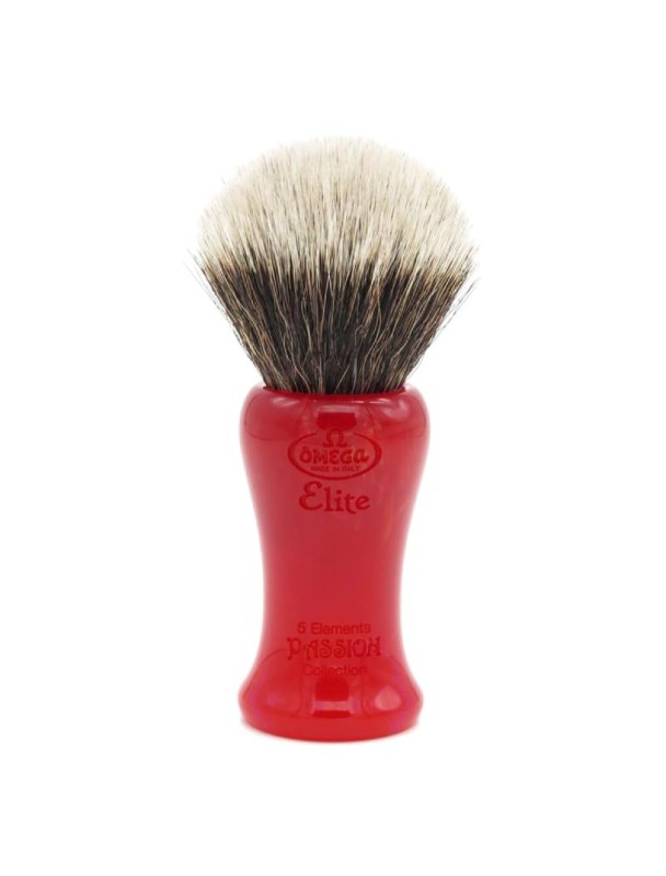 OMEGA Elite 5 Elements Collection fiber shaving brush: PASSION