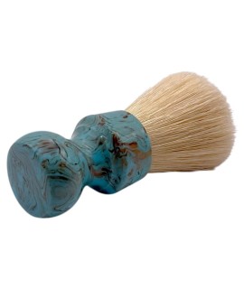 ZENITH pure bristle bleached resin multi colour handle shaving brush 506 TURCHESE SE