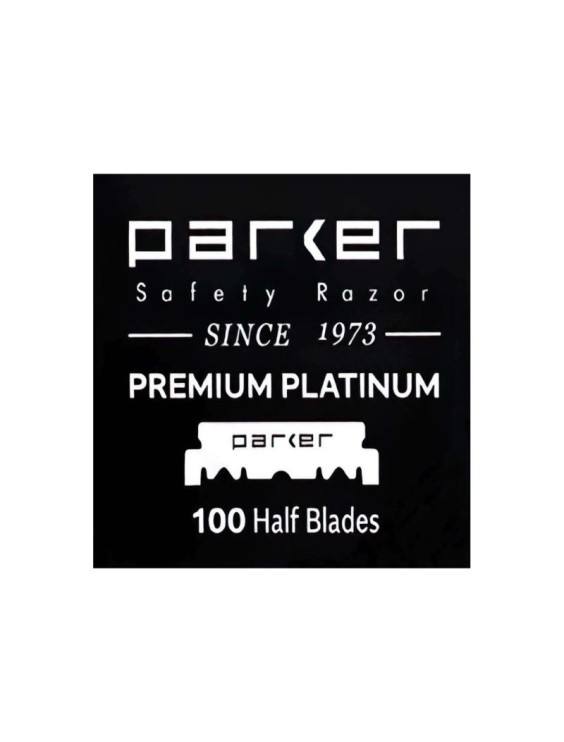 Lamette da barba single edge PARKER Premium Platinum 100pc