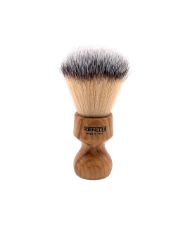 Brocha de afeitar ZENITH nudo sintético Premium mango madera olivo 506U SPR