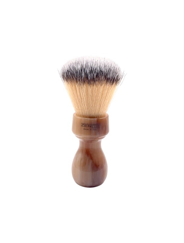 Pennello da barba ZENITH ciuffo sintetico Premium manico resina colore marmorizzato 507MA SPR