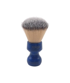 Brocha de afeitar ZENITH nudo sintético Premium mango resina azul cobalto 506BC SPR