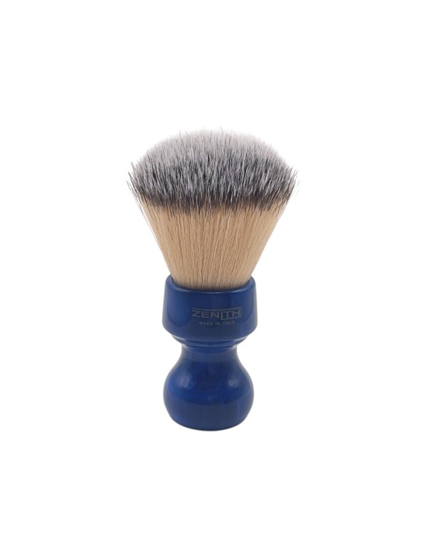 ZENITH premium synthetic knot cobalt blue colour resin handle shaving brush 506BC SPR