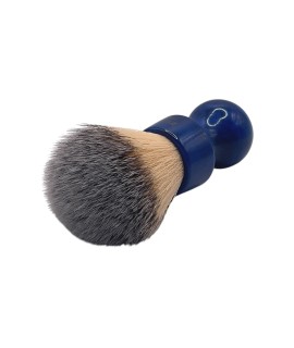 Pennello da barba ZENITH ciuffo sintetico Premium manico resina colore blu cobalto 506BC SPR