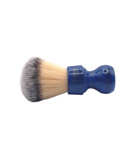 Pennello da barba ZENITH ciuffo sintetico Premium manico resina colore blu cobalto 506BC SPR