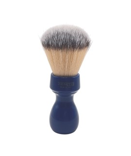 Brocha de afeitar ZENITH nudo sintético Premium mango resina azul cobalto 507BC SPR