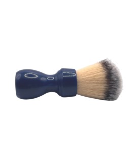 Pennello da barba ZENITH ciuffo sintetico Premium manico resina colore blu cobalto 507BC SPR