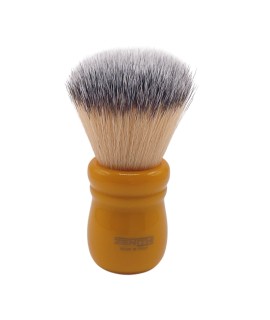 Brocha de afeitar ZENITH nudo sintético Premium mango resina butterscotch 505BC SPR