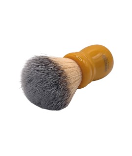 Pennello da barba ZENITH ciuffo sintetico Premium manico resina colore butterscotch 505BC SPR