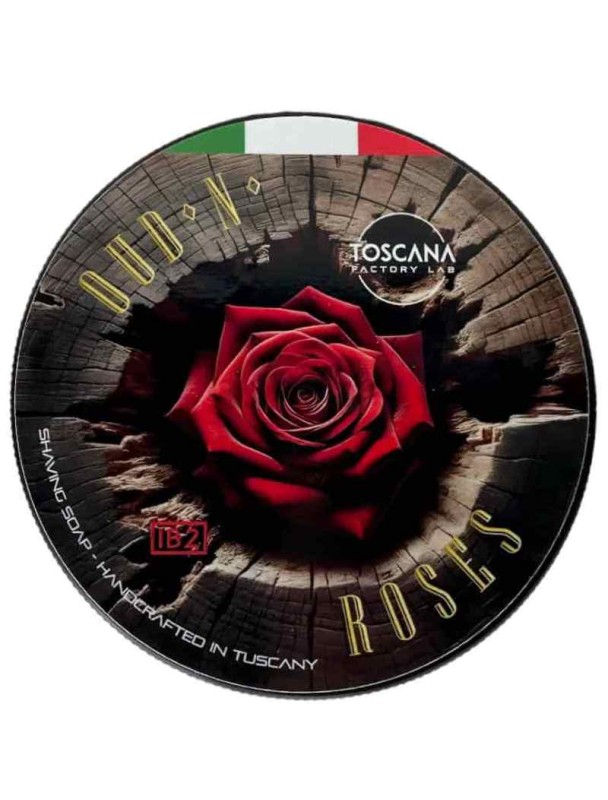 Jabón de afeitar TOSCANA FACTORY LAB Oud n’roses 125g