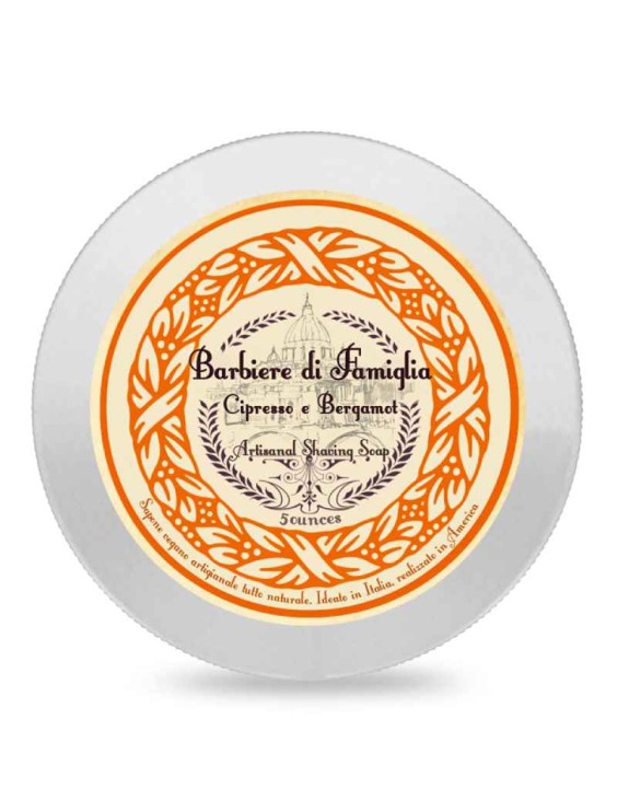 Jabón de afeitar ARIANA & EVANS Barbiere di Famiglia Cipresso e Bergamot 148ml