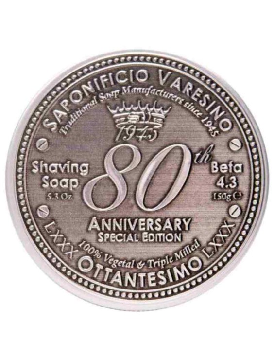 Sapone da barba SAPONIFICIO VARESINO 80 Anniversario Beta 4.3 150g