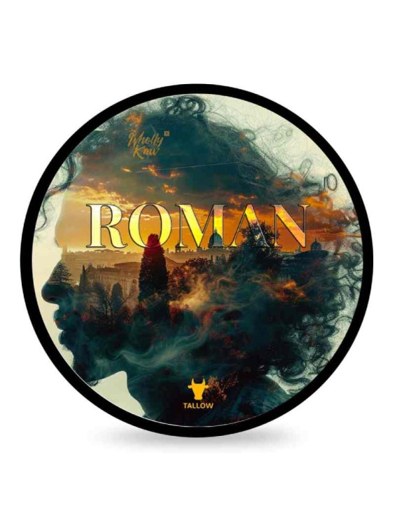 WHOLLY KAW base creme fraiche Roman shaving soap 165gr
