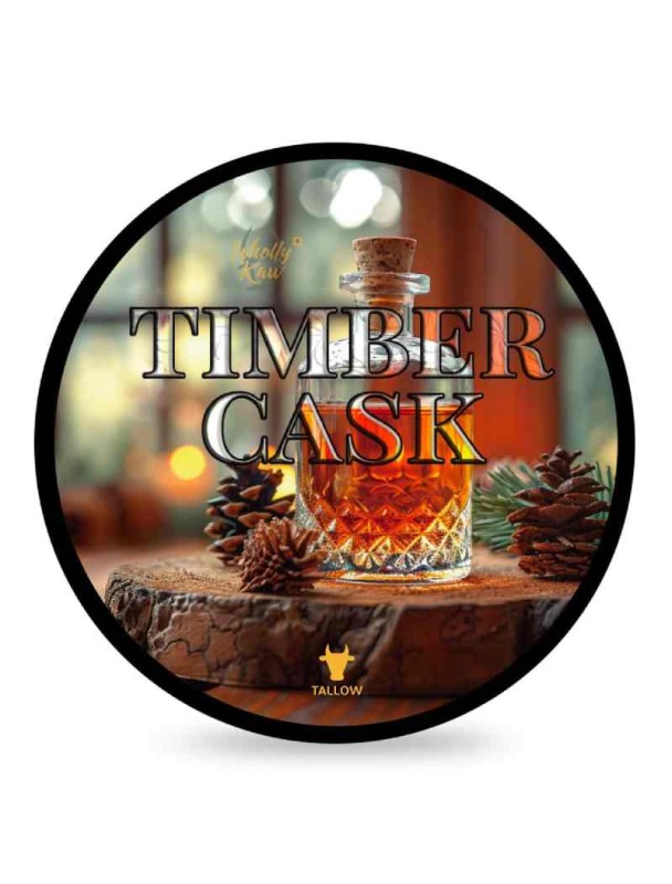 Jabón de afeitar WHOLLY KAW base Crème fraîche Timber Cask 165gr