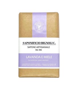 Jabón para cuerpo y manos SAPONIFICIO BIGNOLI lavanda y miel 150g