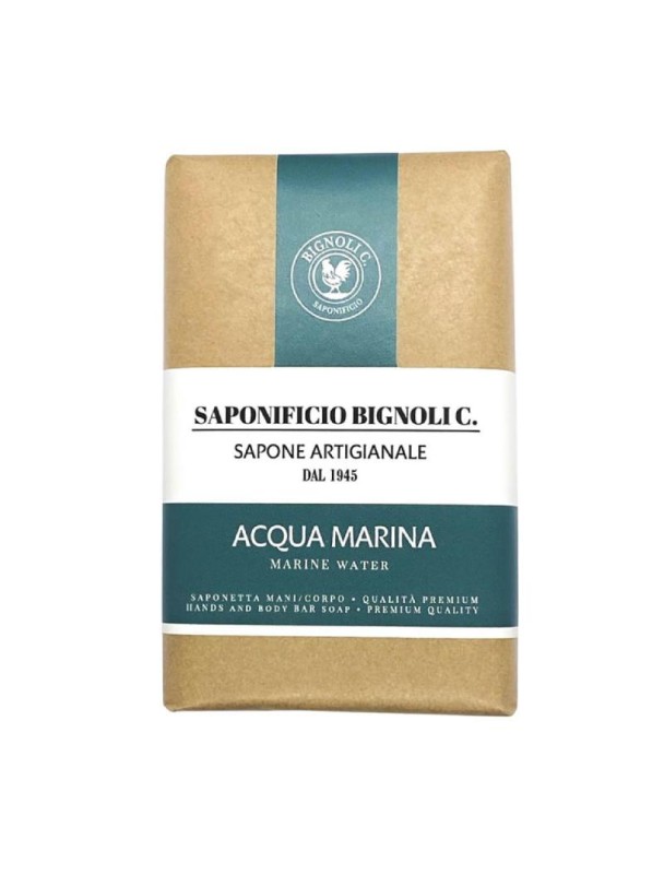 Jabón para cuerpo y manos SAPONIFICIO BIGNOLI agua marina 150g