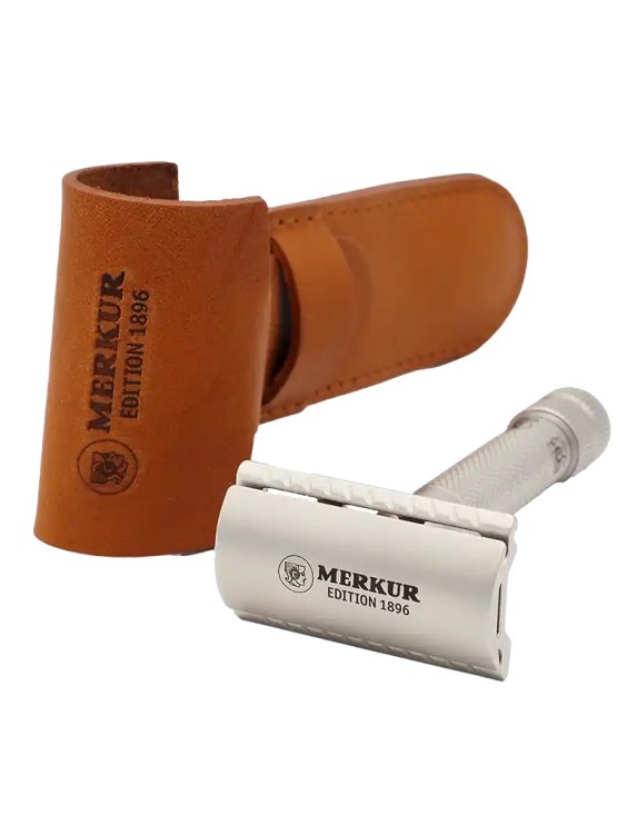 Maquinilla de afeitar clásica MERKUR 34 edición especial 1896 acero inoxidable