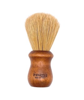 Brocha de afeitar ZENITH de cerda natural no blanqueada mango madera color nuez 205NOCE XSE