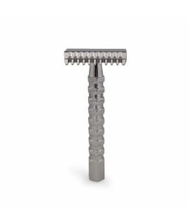 Maquinilla de afeitar clásica RAZOROCK Daily Double + peine abierto mango Cyber 08445