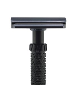 M3teorite aluminum long handle gray colour safety razor