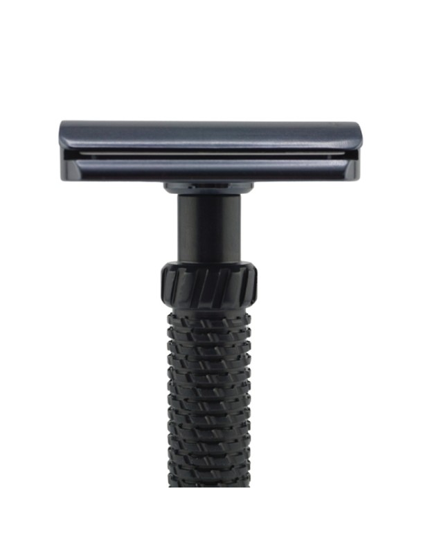 M3teorite aluminum long handle gray colour safety razor