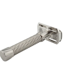 Maquinilla de afeitar clásica M3teorite acero inoxidable mango largo “Aggressive”