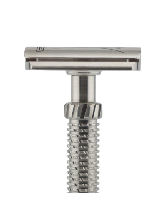 Rasoio da barba M3teorite inox manico lungo “Medium”