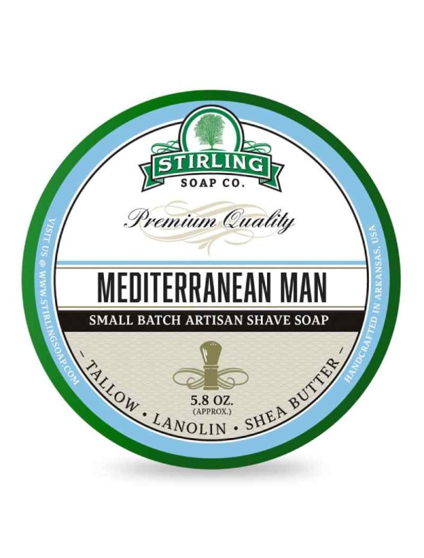 STIRLING Mediterranean Man shaving soap 170ml
