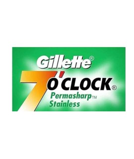 Confección 10 cuchillas de afeitar GILLETTE 7 O clock Permasharp Stainless
