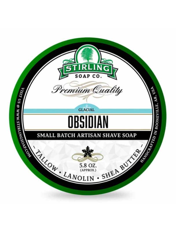STIRLING Glacial Obsidian shaving soap 170ml