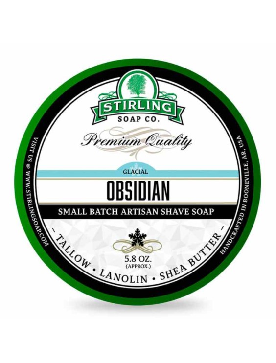 Jabón de afeitar STIRLING Glacial Obsidian 170ml