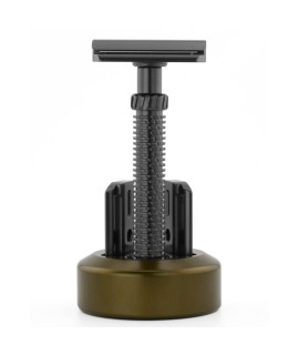 Base in alluminio per Rasoio M3teorite colore verde