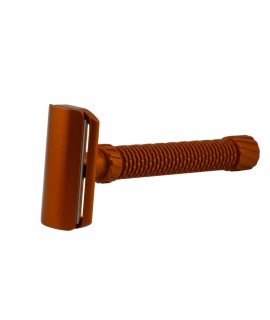 M3teorite aluminum long handle orange colour safety razor
