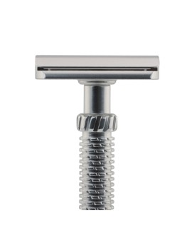 M3teorite aluminum long handle "clear" colour safety razor