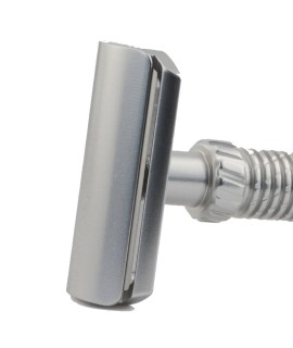 Maquinilla de afeitar clásica M3teorite aluminio mango largo color "clear"