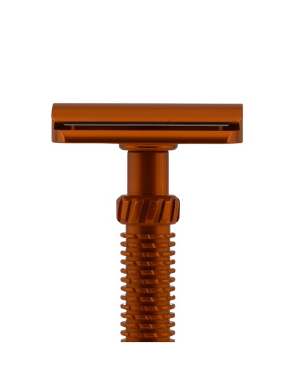 M3teorite aluminum long handle orange colour safety razor