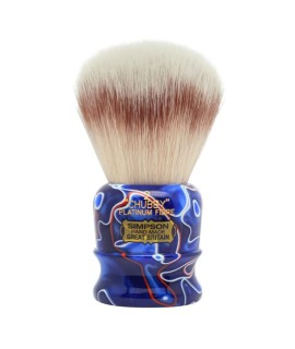 Pennello da barba SIMPSON sintetico platinum Chubby 2 Patriot