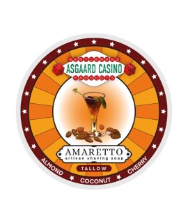 Jabón de afeitar MMGP Amaretto (ASGAARD CASINO) base sebo 100g