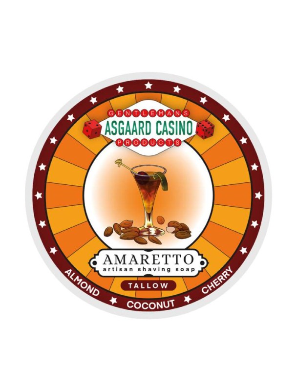Jabón de afeitar MMGP Amaretto (ASGAARD CASINO) base sebo 100g