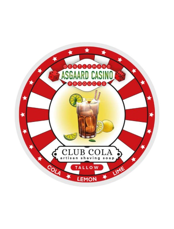 Jabón de afeitar MMGP Club Cola (ASGAARD CASINO) base sebo 100g