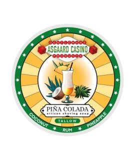 MMGP Piña Colada (ASGAARD CASINO) tallow base shaving soap 100g