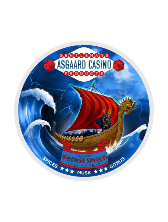 Jabón de afeitar MMGP Norse Spice (ASGAARD CASINO) base sebo 100g