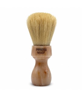 ZENITH unbleached bristle resin handle marbled colour shaving brush 507MA XSE