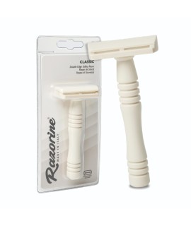 Maquinilla de afeitar clásica RAZORINE Classic White Castle peine cerrado 21001