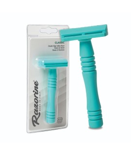 Maquinilla de afeitar clásica RAZORINE Classic Turquoise Island peine cerrado 21004