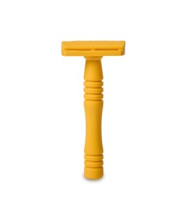 Maquinilla de afeitar clásica RAZORINE Classic Yellow Butterscotch peine cerrado 21005