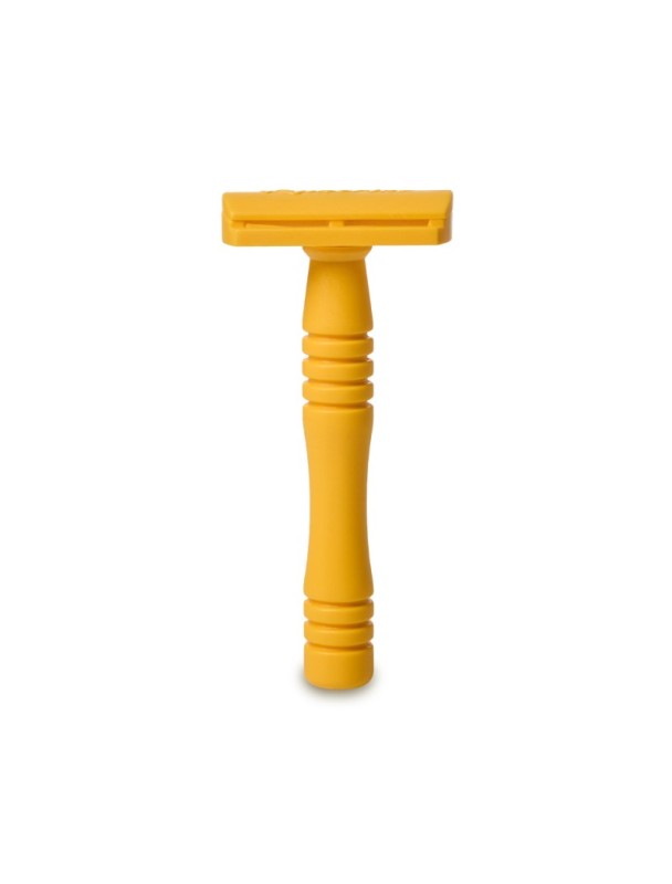Maquinilla de afeitar clásica RAZORINE Classic Yellow Butterscotch peine cerrado 21005